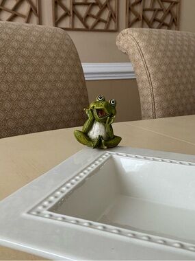 Laughing Frog Platter Decoration 🐸